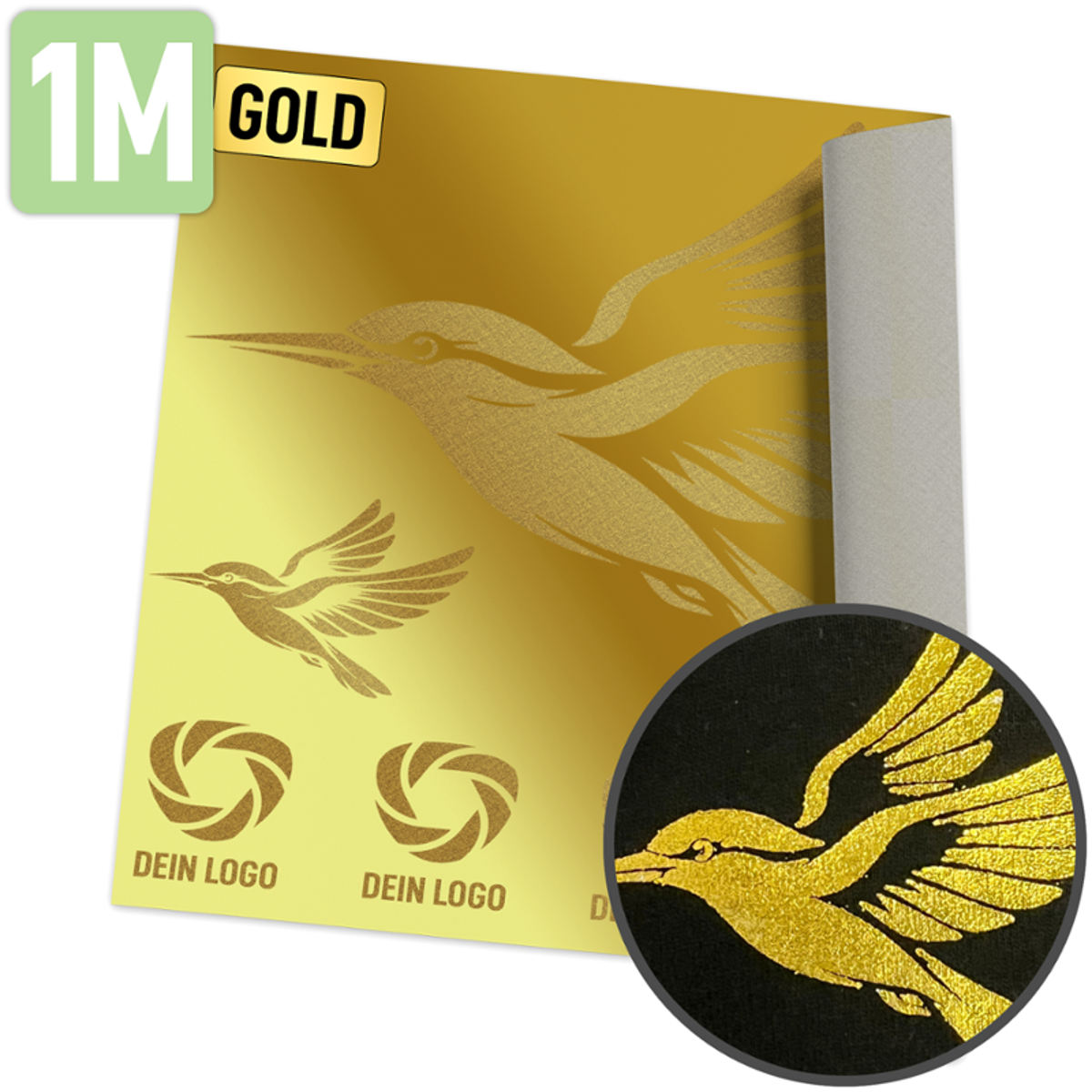 DTF Transfer gold - Meterware 100 x 30 cm