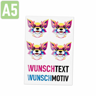 Rubons DIN A5, randlose Aufkleber zum Aufreiben