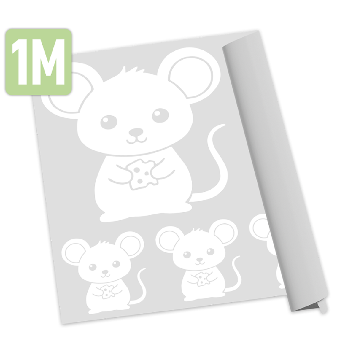 UV DTF Transfer Aufkleber weiß - 100 x 30 cm