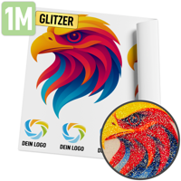 DTF Transfer gold glitzernd - Meterware 100 x 30 cm