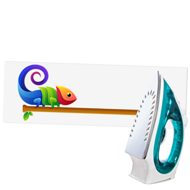 Bügelbild - 30 x 10 cm