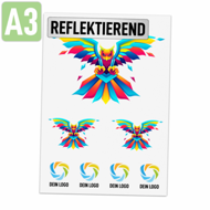 DTF Transfer silber reflektierend - DIN A3