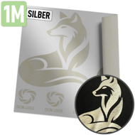 DTF Transfer silber - Meterware 100 x 30 cm