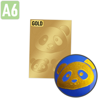 Rubons gold DIN A6, randlose Aufkleber zum Aufreiben