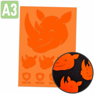 DTF Transfer Neon Orange - DIN A3