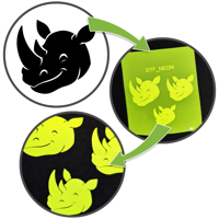 DTF Transfer Neon Gelb - DIN A4